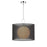 Z-Lite Arosia 1 Light 20" Pendant, Chrome/Black