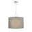 Z-Lite Arosia 1 Light 20" Pendant, Chrome/Gray