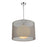 Z-Lite Arosia 1 Light 20" Pendant, Chrome/Gray