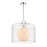 Z-Lite Arosia 1 Light 20" Pendant, Chrome, While - 194-20W-C