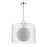 Z-Lite Arosia 1 Light 20" Pendant, Chrome/White