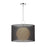 Z-Lite Arosia 1 Light 22.75" Pendant, Chrome/Black