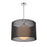 Z-Lite Arosia 1 Light 22.75" Pendant, Chrome/Black