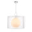 Z-Lite Arosia 1 Light 22.75" Pendant, Chrome/White
