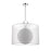 Z-Lite Arosia 1 Light 22.75" Pendant, Chrome/White