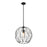 Z-Lite Elle 1 Light Pendant, Matte Black/Clear
