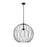 Z-Lite Elle 1 Light Pendant, Matte Black/Clear