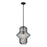 Z-Lite Orsay 1 Light Pendant, Matte Black/Clear