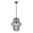 Z-Lite Orsay 1 Light Pendant, Matte Black/Clear