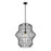 Z-Lite Orsay 1 Light Pendant, Matte Black/Clear