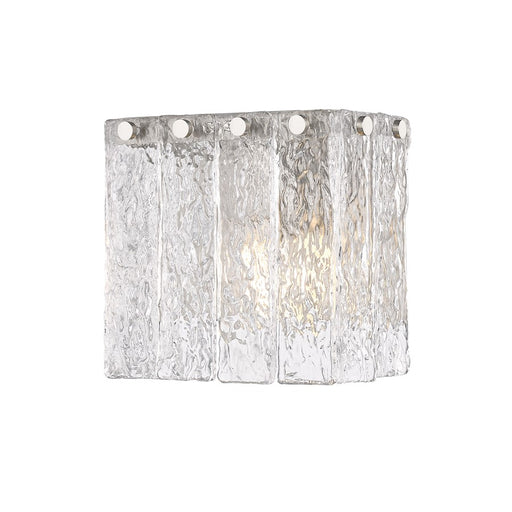 Z-Lite Glacier 1 Light Wall Sconce, Brushed Nickel/Clear - 1943-1S-BN