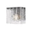 Z-Lite Glacier 1 Light Wall Sconce, Matte Black/Clear - 1943-1S-MB