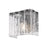 Z-Lite Glacier 1 Light Wall Sconce, Matte Black/Clear