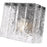 Z-Lite Glacier 1 Light Wall Sconce, Matte Black/Clear