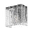 Z-Lite Glacier 1 Light Wall Sconce, Matte Black/Clear