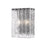 Z-Lite Glacier 2 Light Wall Sconce, Matte Black/Clear - 1943-2S-MB