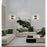 Z-Lite Glacier 2 Light Wall Sconce, Matte Black/Clear