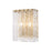 Z-Lite Glacier 2 Light Wall Sconce, Modern Gold/Clear - 1943-2S-MGLD