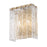 Z-Lite Glacier 2 Light Wall Sconce, Modern Gold/Clear