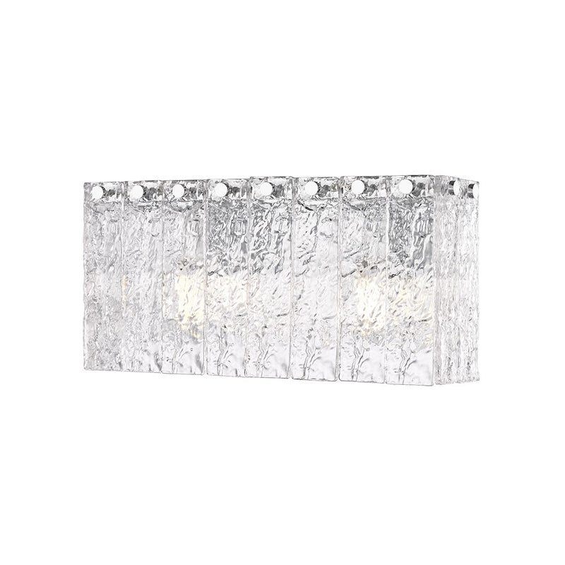 Z-Lite Glacier 2 Light Vanity, Chrome/Clear - 1943-2V-CH