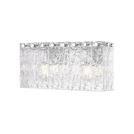 Z-Lite Glacier 2 Light Vanity, Chrome/Clear - 1943-2V-CH