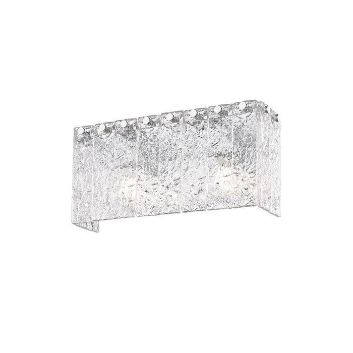 Z-Lite Glacier 2 Light Vanity, Chrome/Clear