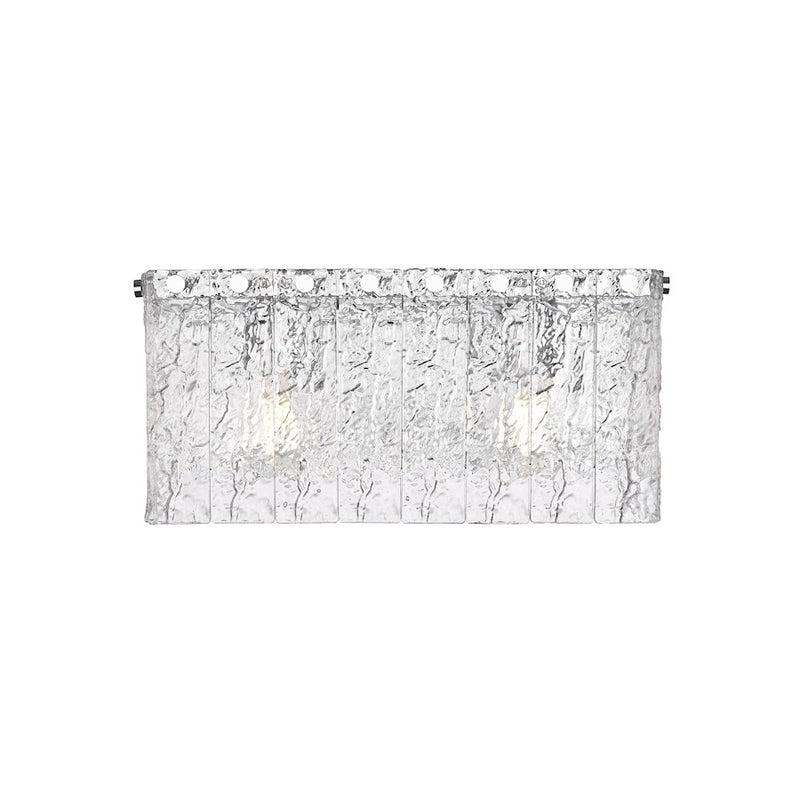 Z-Lite Glacier 2 Light Vanity, Chrome/Clear