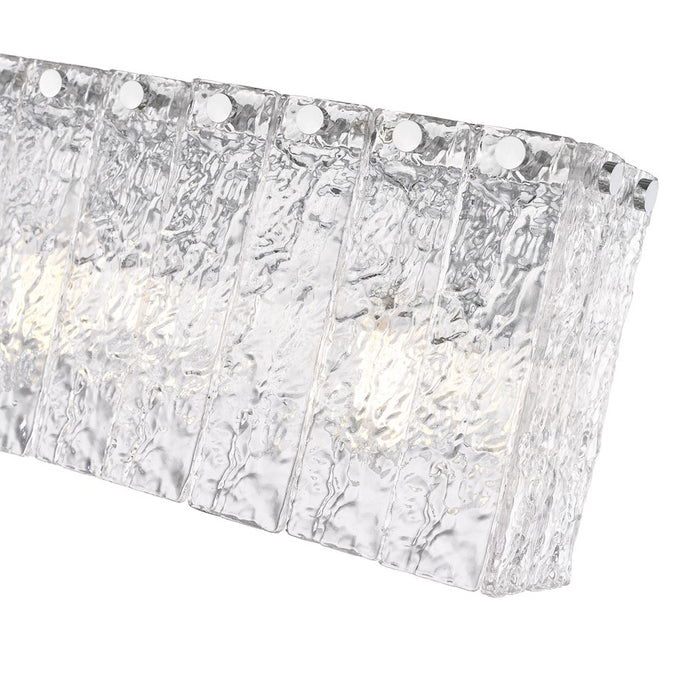 Z-Lite Glacier 2 Light Vanity, Chrome/Clear