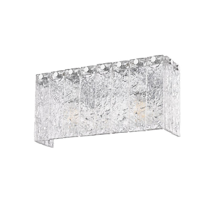 Z-Lite Glacier 2 Light Vanity, Chrome/Clear