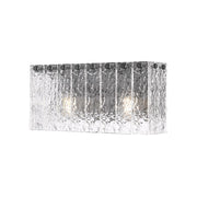 Z-Lite Glacier 2 Light Vanity, Matte Black/Clear - 1943-2V-MB