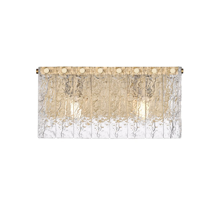 Z-Lite Glacier 2 Light Vanity, Modern Gold/Clear