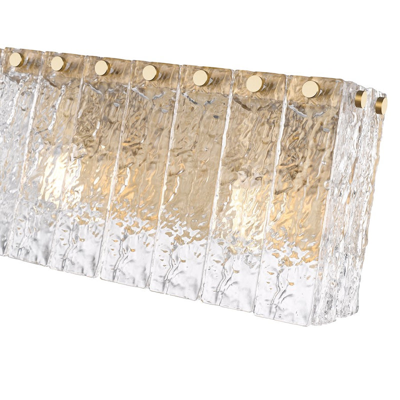 Z-Lite Glacier 2 Light Vanity, Modern Gold/Clear
