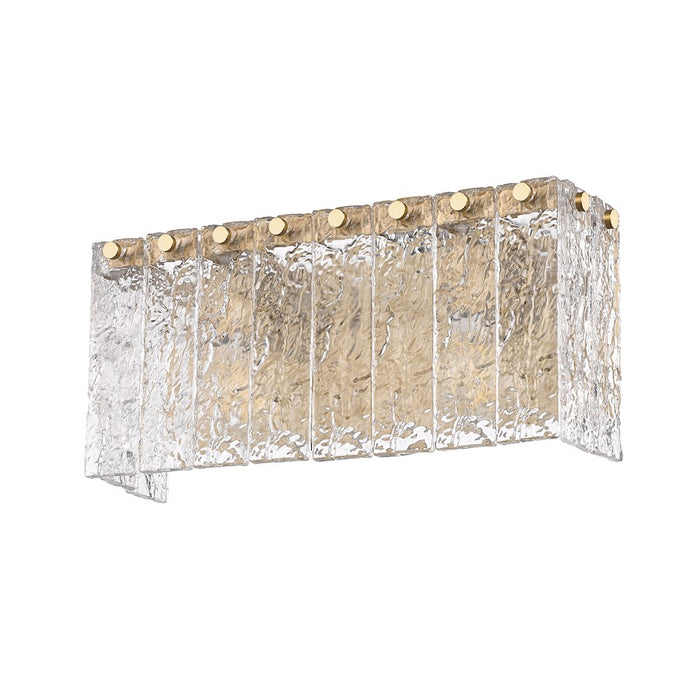 Z-Lite Glacier 2 Light Vanity, Modern Gold/Clear