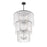 Z-Lite Glacier 12 Light Chandelier, Matte Black/Clear