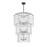Z-Lite Glacier 12 Light Chandelier, Matte Black/Clear