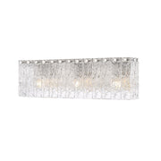 Z-Lite Glacier 3 Light Vanity, Brushed Nickel/Clear - 1943-3V-BN