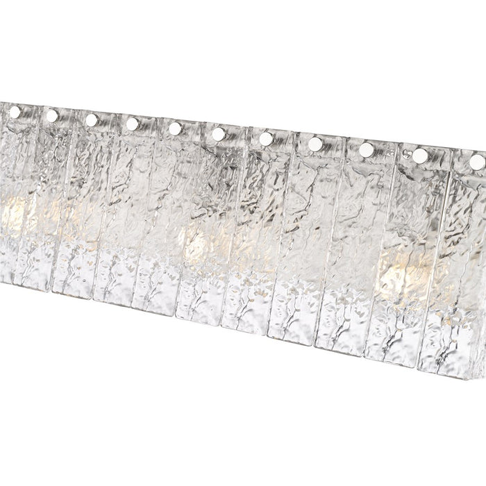 Z-Lite Glacier 3 Light Vanity, Brushed Nickel/Clear