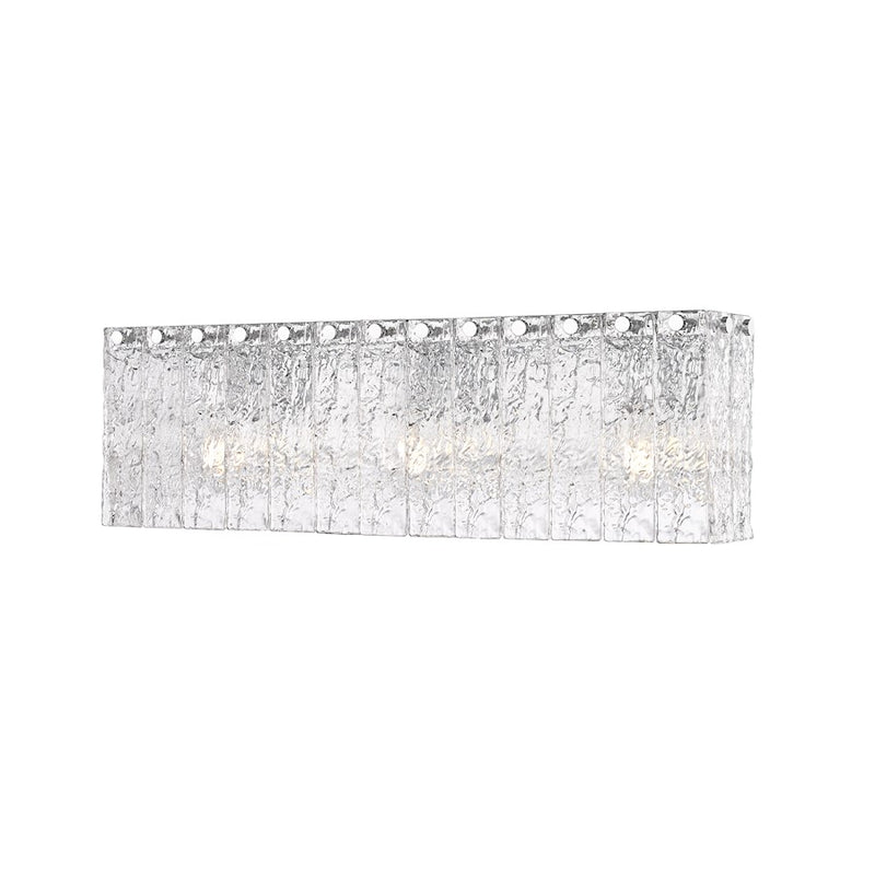 Z-Lite Glacier 3 Light Vanity, Chrome/Clear - 1943-3V-CH