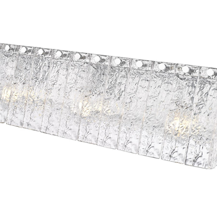 Z-Lite Glacier 3 Light Vanity, Chrome/Clear