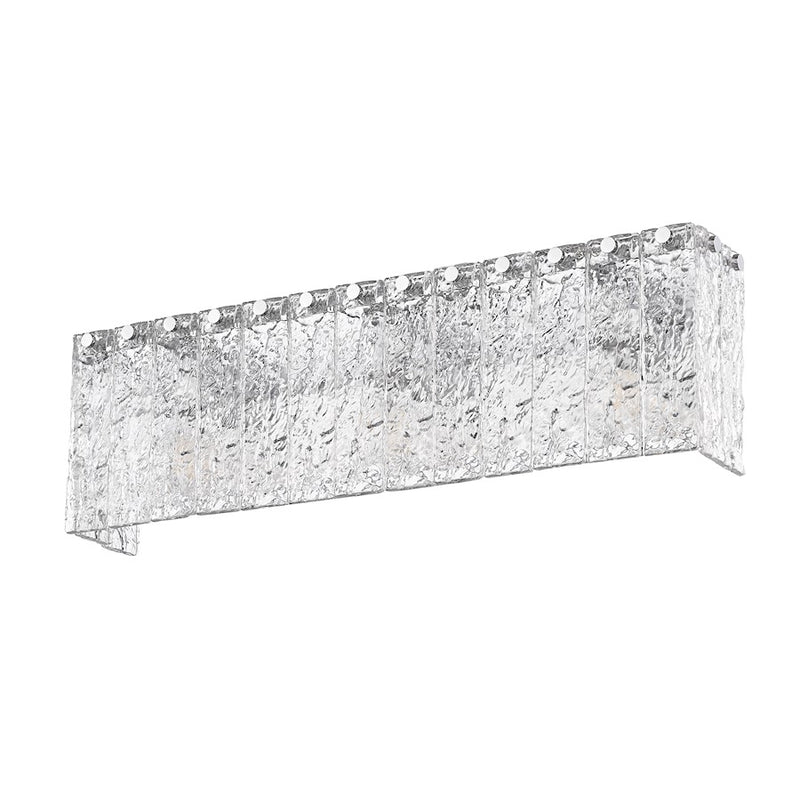Z-Lite Glacier 3 Light Vanity, Chrome/Clear