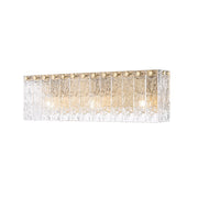 Z-Lite Glacier 3 Light Vanity, Modern Gold/Clear - 1943-3V-MGLD