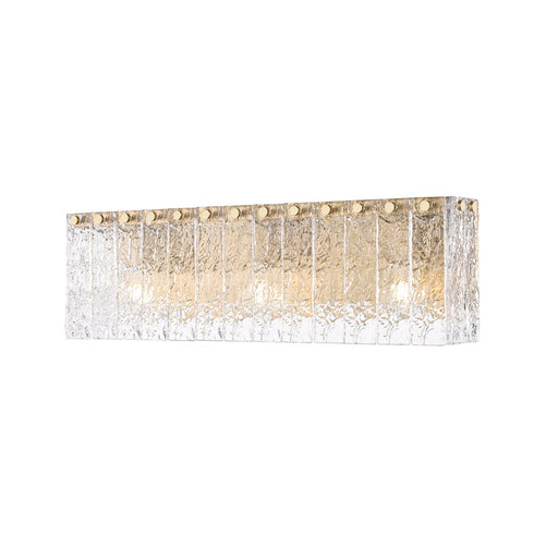 Z-Lite Glacier 3 Light Vanity, Modern Gold/Clear - 1943-3V-MGLD