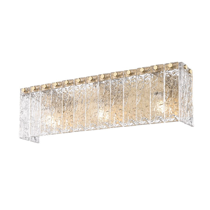 Z-Lite Glacier 3 Light Vanity, Modern Gold/Clear