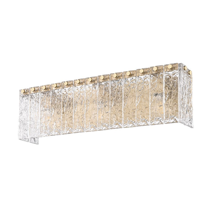 Z-Lite Glacier 3 Light Vanity, Modern Gold/Clear