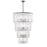 Z-Lite Glacier 18 Light Chandelier, Matte Black/Clear - 1943-48MB