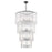 Z-Lite Glacier 18 Light Chandelier, Matte Black/Clear