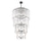 Z-Lite Glacier 18 Light Chandelier, Matte Black/Clear