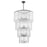 Z-Lite Glacier 18 Light Chandelier, Matte Black/Clear