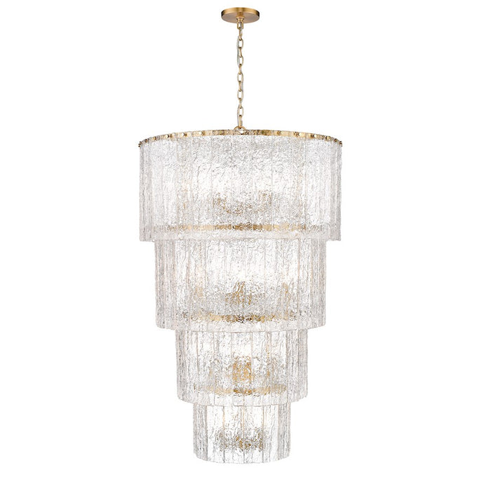 Z-Lite Glacier 18 Light Chandelier, Modern Gold/Clear - 1943-48MGLD