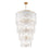Z-Lite Glacier 18 Light Chandelier, Modern Gold/Clear